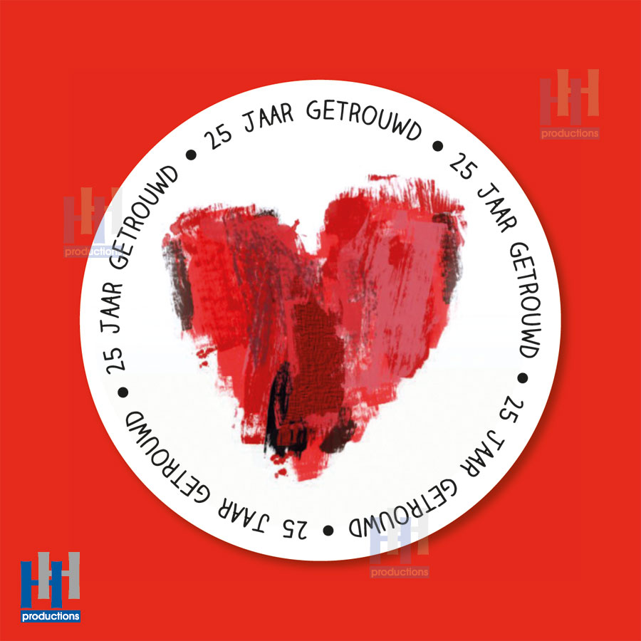 J023 rood hart jubileumkaart