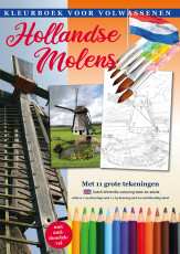 Hollandse Molens - Kleurboek voor Volwassenen